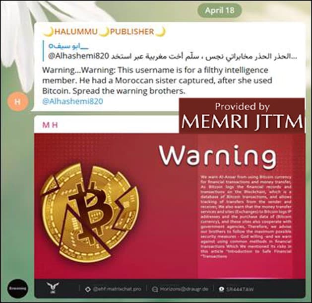 Jihadis Using Cryptocurrencies Is The Next Threat - MEMRI