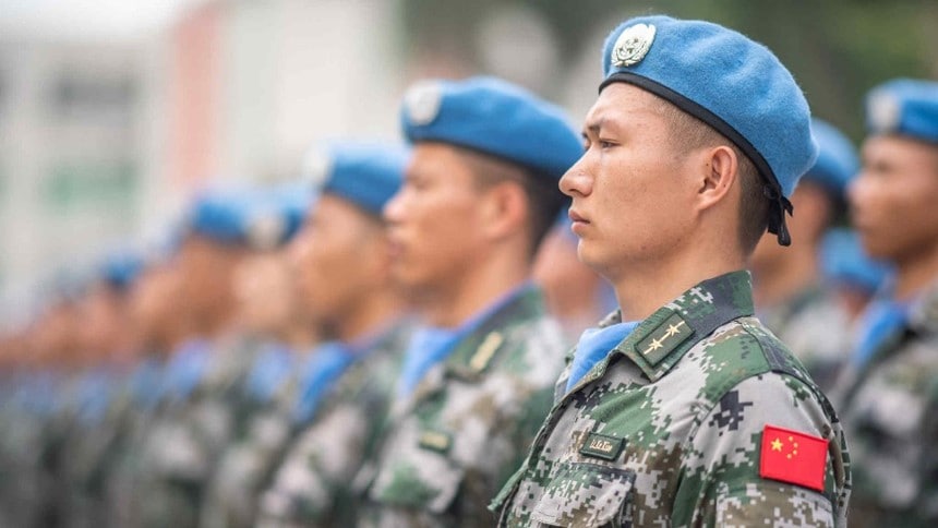 Tropas chinas de mantenimiento de la paz (Fuente: CGTN)