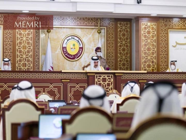 El emir de Qatar Tamim bin Hamid anuncia la realización de elecciones parlamentarias, 3 de noviembre, 2020 (Fuente: Aljazeera.net)