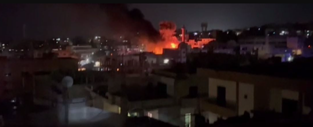 La explosión en el campo de refugiados Burj Al-Shamali (Fuente: Al-Nahar, Líbano, 10 de diciembre, 2021)