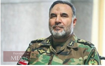 Comandante de las fuerzas terrestres del ejército iraní Heydari (Fuente: ISNA, 1 de octubre, 2021)