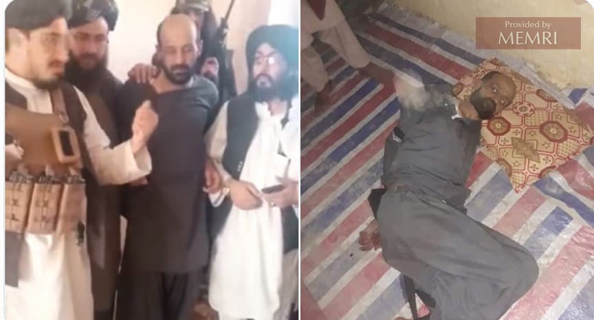 Wazir Khan, ex-jefe del cuerpo de policías, fue secuestrado por los talibanes y asesinado a tiros mientras tenía las manos atadas, según un tuit.[10]