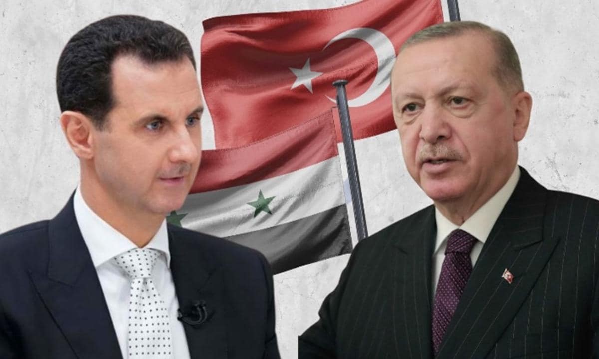 El presidente sirio Assad junto al presidente turco Erdogan (Fuente: enabbaladi.net)