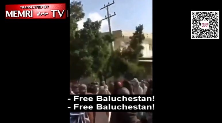 Protestas contra el régimen en la provincia iraní de Baluchistán.