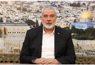 El jefe de la oficina política de Hamás Ismail Haniyeh (Fuente: Hamas.ps/ar, 19 de junio, 2022)