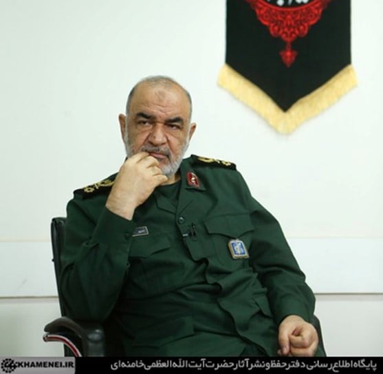 Comandante del CGRI Hossein Salami. Portal de Jamenei, 19 de agosto, 2022.
