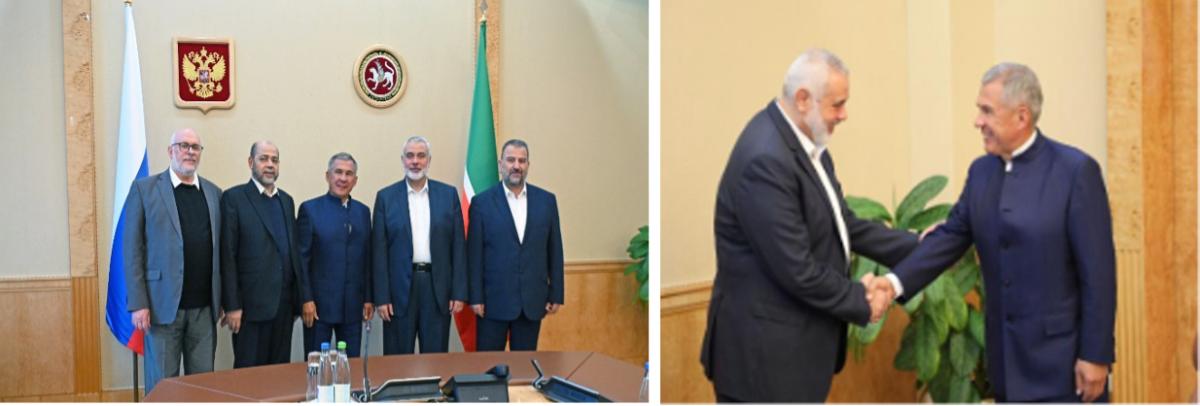 Reunión de la delegación de Hamás con el presidente de Tartaristán Minnikhanov (Fuentes: president.tatarstan.ru, hamas.ps, 14 de septiembre, 2022)