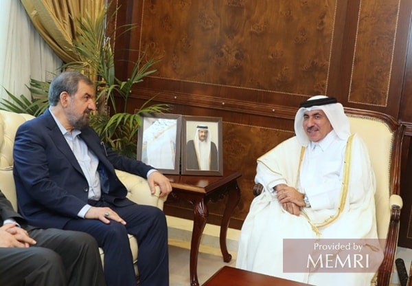 Rezaee junto a miembros de la Asociación de Empresarios de Qatar y con el ministro de Transporte de Catar (raya.com, al-sharq.com, 17 de octubre, 2022)
