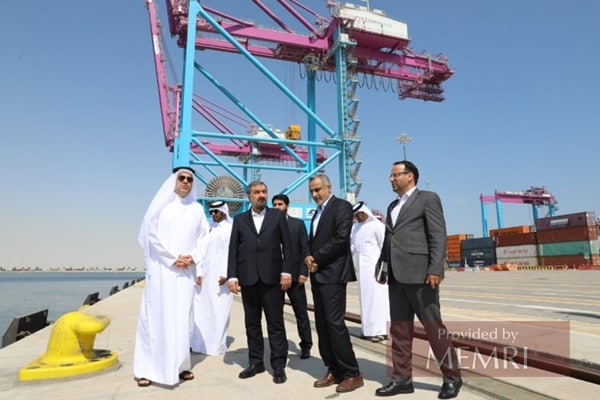 Rezaee en visita al puerto Hamad de Catar (Alsharq.com, 18 de octubre, 2022)