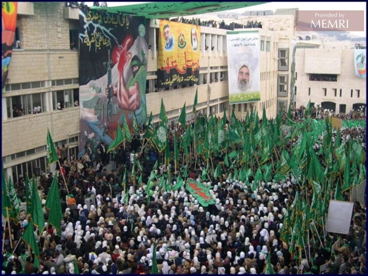 Partidarios de Hamás en la Universidad de Bir Zeit (Fuente: Alresalah.ps, 22 de mayo, 2022)