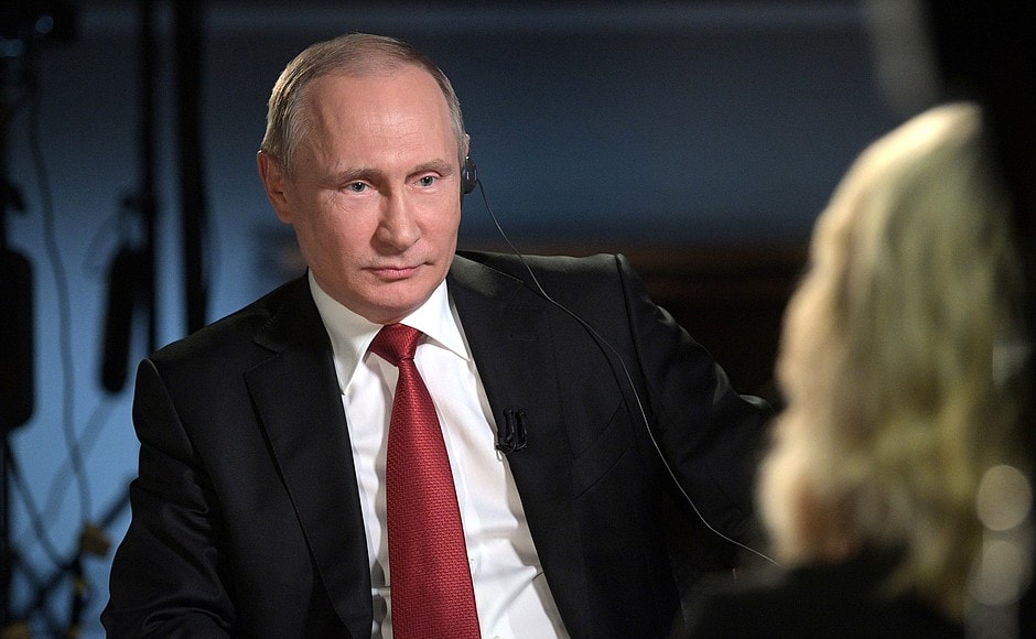Description: Putin During interview to NBC.